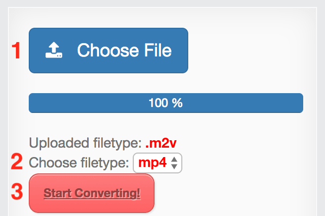 How to convert M2V files online to MP4